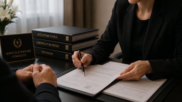 Obținere acte necesare înhumării — documente stare civilă fără drumuri suplimentare